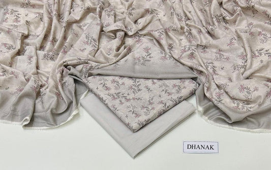 DHANAK 3 PIECE DIGITAL PRINT UNSTITCHED WINTER SUIT