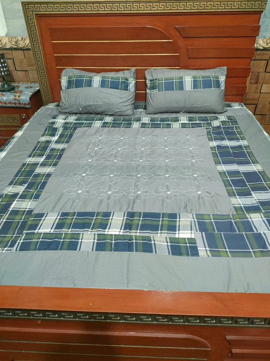 PREMIUM KINGSIZE 3PIECE COTTON SATIN BEDSHEET