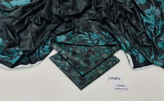 LINEN | 3 PIECE DIGITAL PRINT UNSTITCHED WINTER SUIT