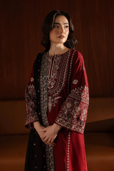 AZURE EXCLUSIVE EMBROIDERED DHANAK UNSTITCHED 3PC SUIT