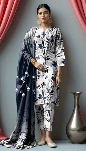 NISHAT KHADDAR 3PIECE SUIT