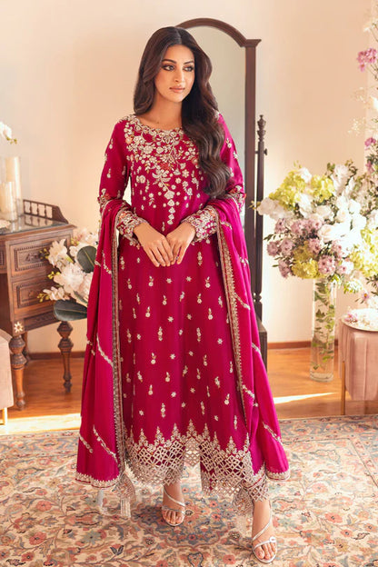 SUNNiA MANAHiL EXCLUSIVE EMBROIDERED DHANAK UNSTITCHED 3PC SUIT