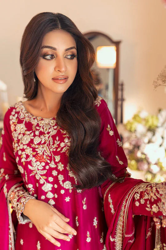 SUNNiA MANAHiL EXCLUSIVE EMBROIDERED DHANAK UNSTITCHED 3PC SUIT