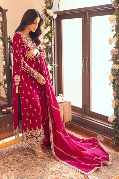 SUNNiA MANAHiL EXCLUSIVE EMBROIDERED DHANAK UNSTITCHED 3PC SUIT