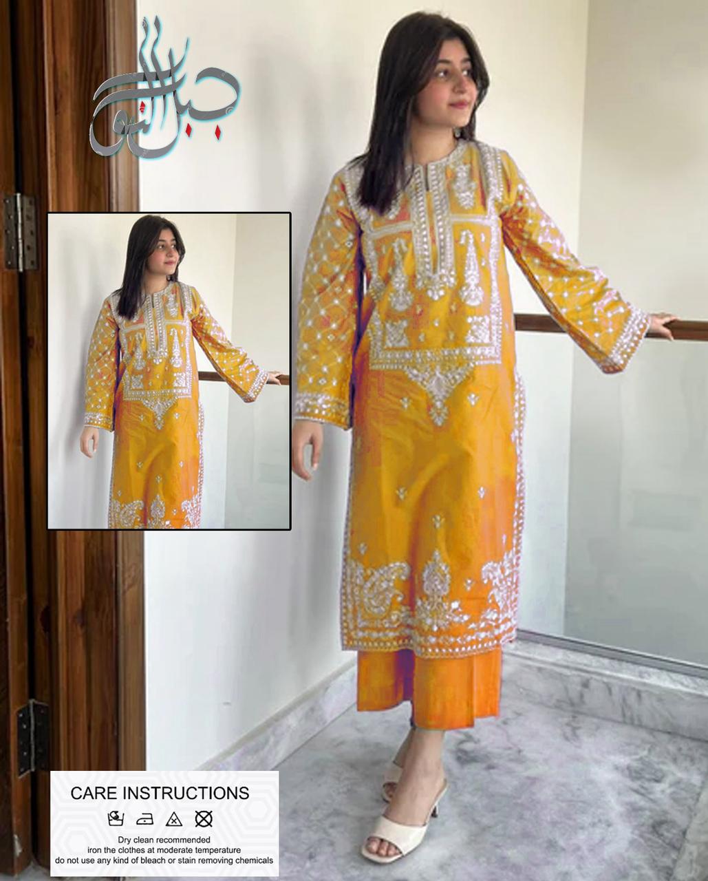 PREMIUM 2PC EMBROIDERED DHANAK UNSTITCHED SUIT