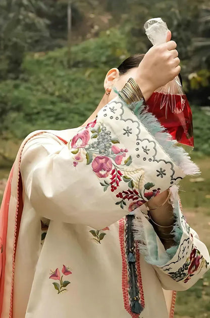 PREMIUM EMBROIDERED DHANAK UNSTITCHED 3PC SUIT