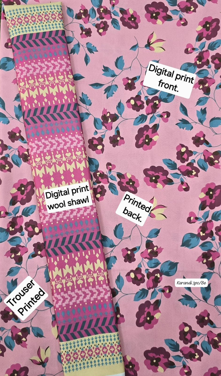 KARANDI 3PC DIGITAL PRINT PREMIUM QUALITY