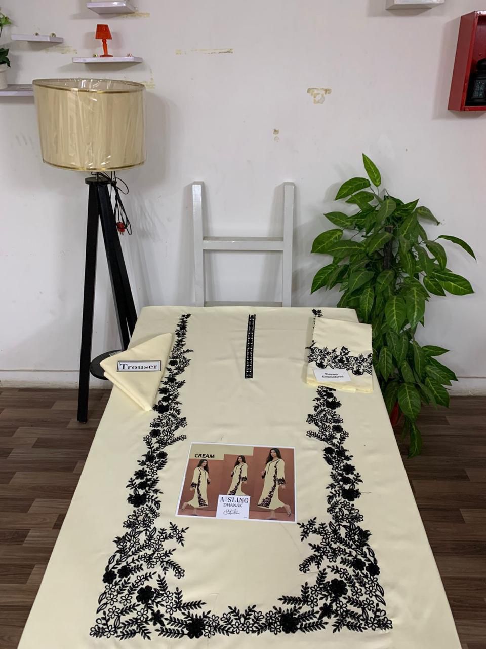 AISLING PREMIUM 2PC EMBROIDERED DHANAK UNSTITCHED SUIT