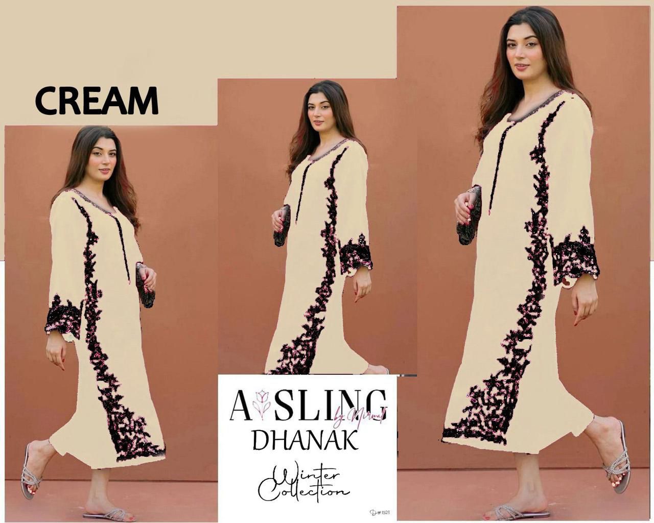 AISLING PREMIUM 2PC EMBROIDERED DHANAK UNSTITCHED SUIT