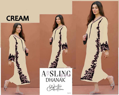 AISLING PREMIUM 2PC EMBROIDERED DHANAK UNSTITCHED SUIT