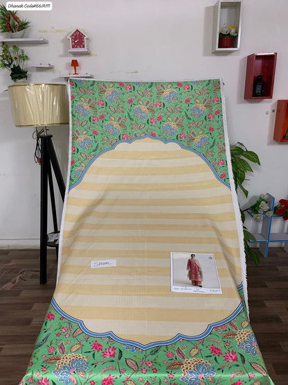 PREMIUM EMBROIDERED DHANAK UNSTITCHED 3PC SUIT