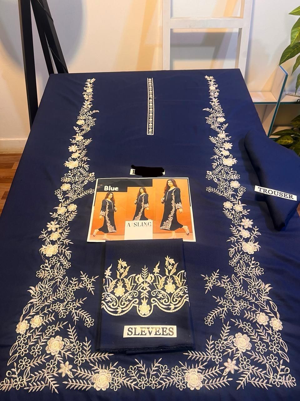 AISLING PREMIUM 2PC EMBROIDERED DHANAK UNSTITCHED SUIT