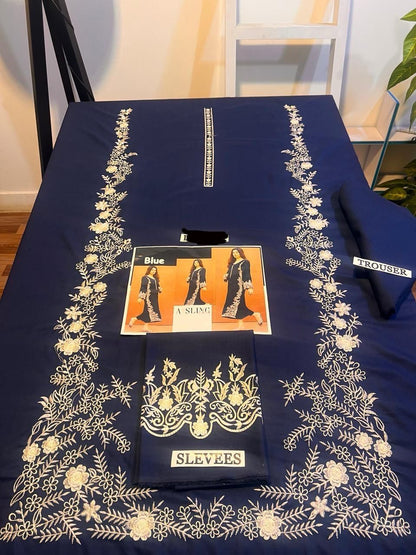 AISLING PREMIUM 2PC EMBROIDERED DHANAK UNSTITCHED SUIT