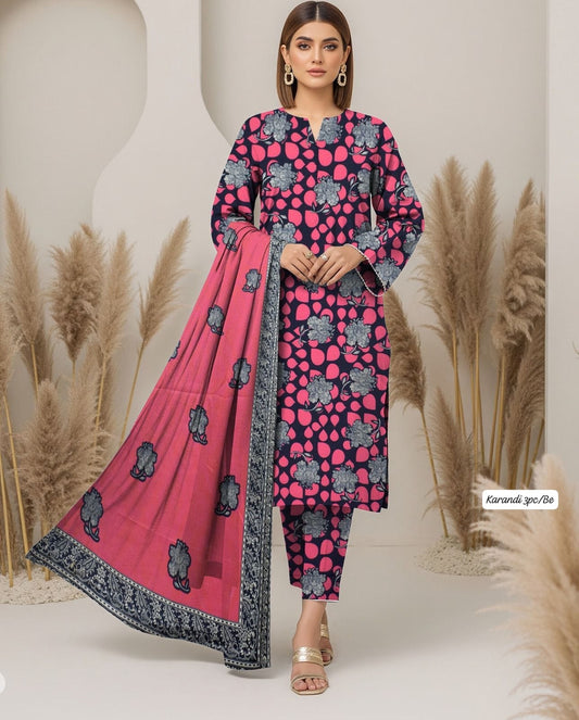 KARANDI 3PC DIGITAL PRINT PREMIUM QUALITY