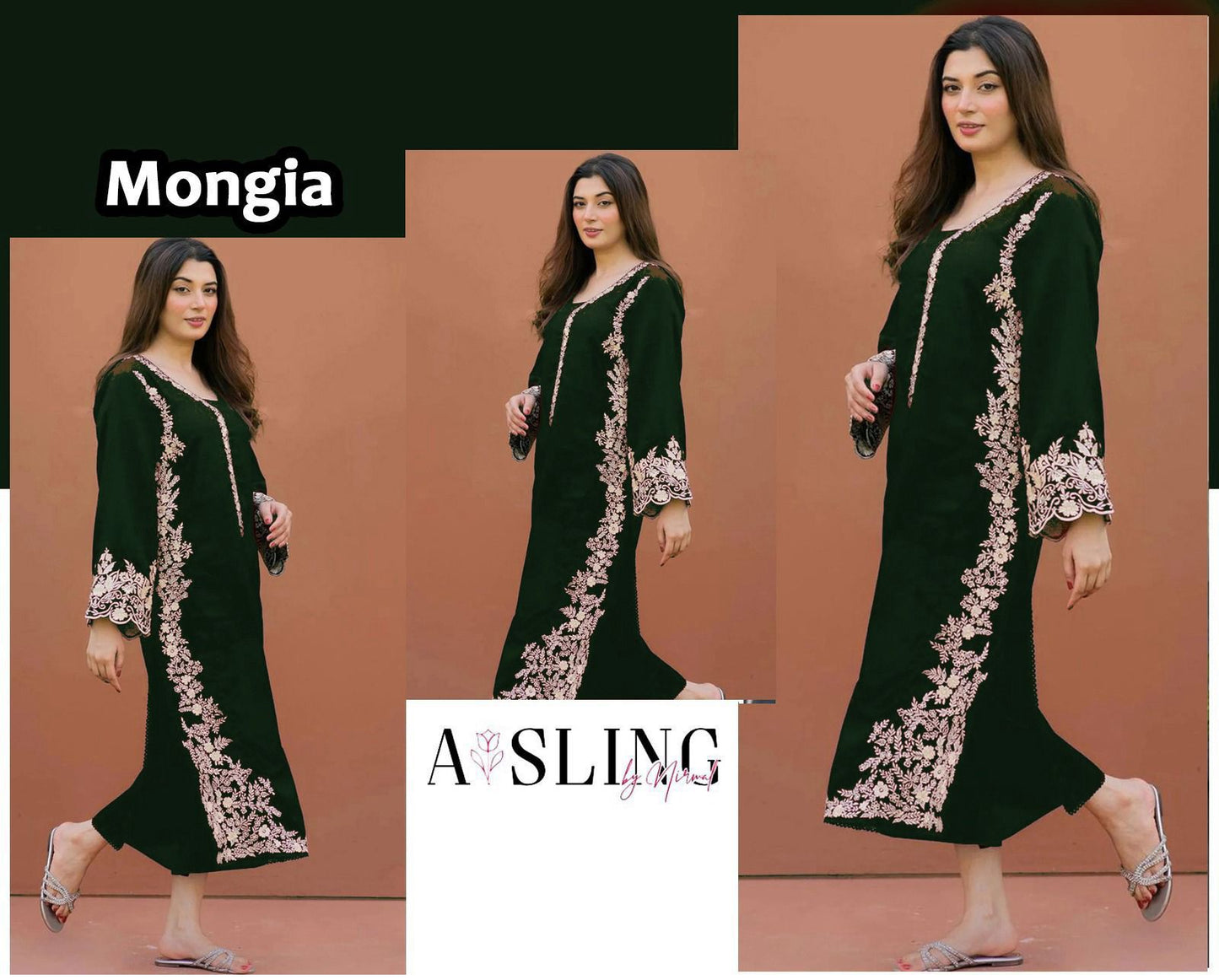 AISLING PREMIUM 2PC EMBROIDERED DHANAK UNSTITCHED SUIT