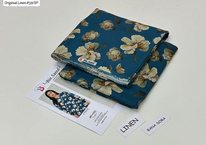 100% ORIGINAL LINEN BIN SAEED 💯💯💯 DIGITAL PRINT BANA DORA LINEN 2PC