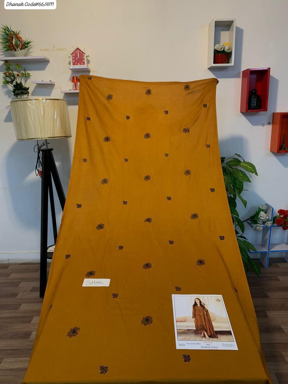 PREMIUM EMBROIDERED DHANAK UNSTITCHED 3PC SUIT