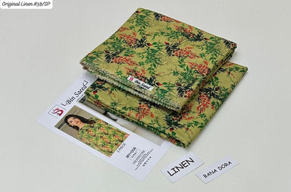 100% ORIGINAL LINEN BIN SAEED 💯💯💯 DIGITAL PRINT BANA DORA LINEN 2PC