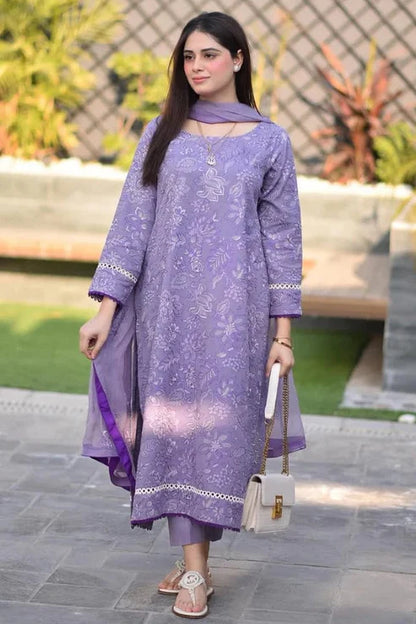 NAKOOSH | DHANAK 3 PIECE EMBROIDED UNSTITCHED WINTER SUIT
