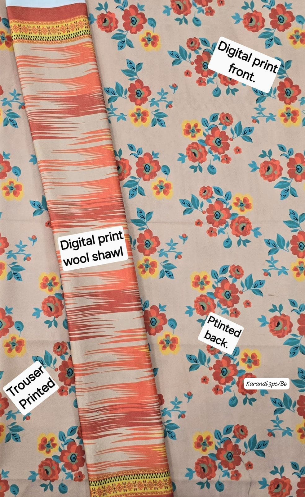 KARANDI 3PC DIGITAL PRINT PREMIUM QUALITY