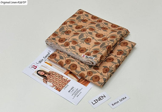 100% ORIGINAL LINEN BIN SAEED 💯💯💯 DIGITAL PRINT BANA DORA LINEN 2PC