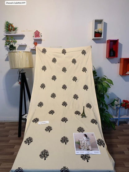 PREMIUM EMBROIDERED DHANAK UNSTITCHED 3PC SUIT