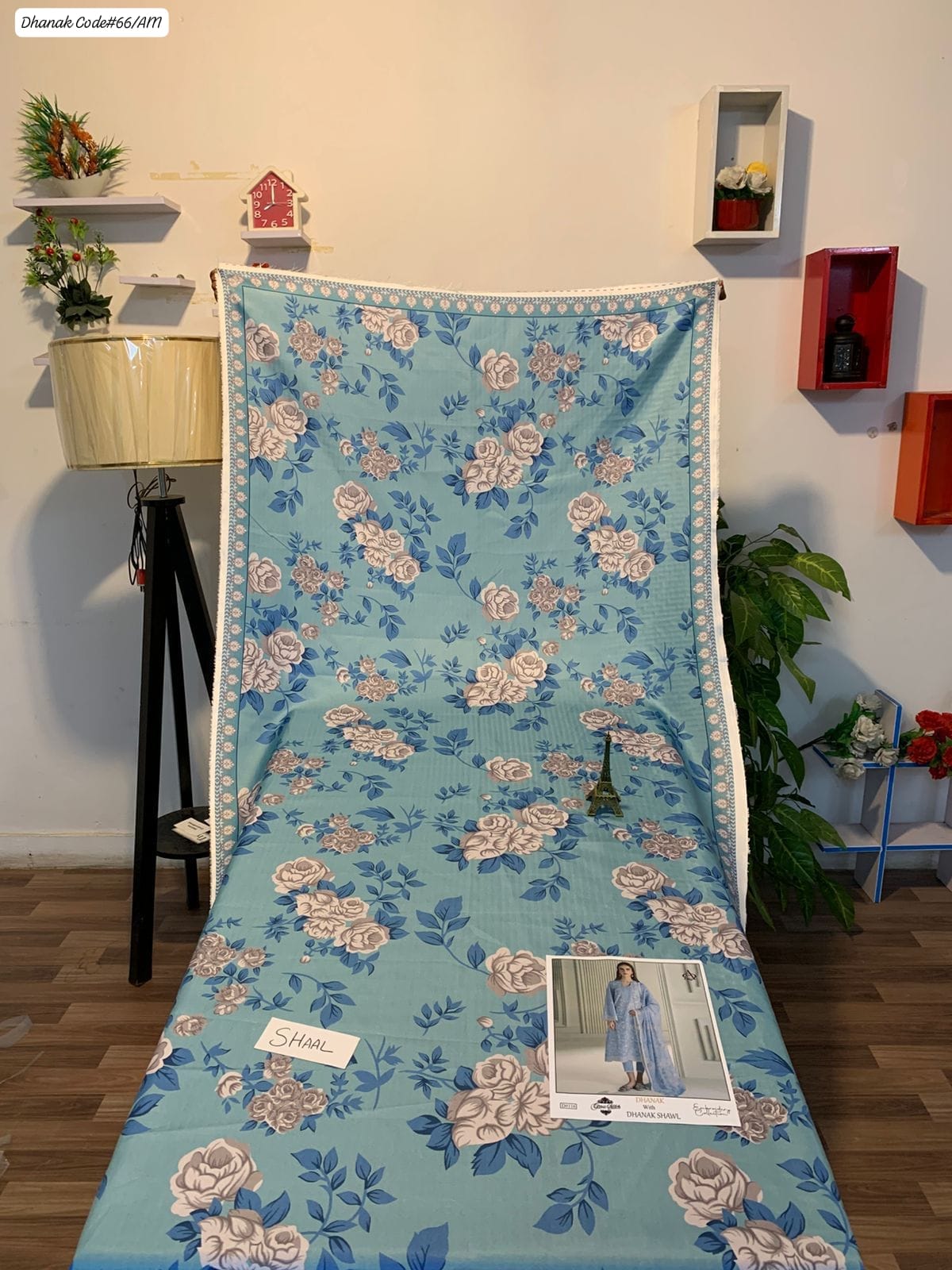 PREMIUM EMBROIDERED DHANAK UNSTITCHED 3PC SUIT