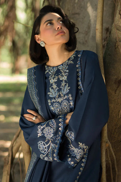 ASIM JOFA | DHANAK 3 PIECE EMBROIDED UNSTITCHED WINTER SUIT