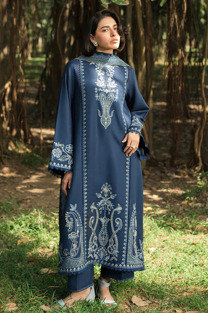 ASIM JOFA | DHANAK 3 PIECE EMBROIDED UNSTITCHED WINTER SUIT