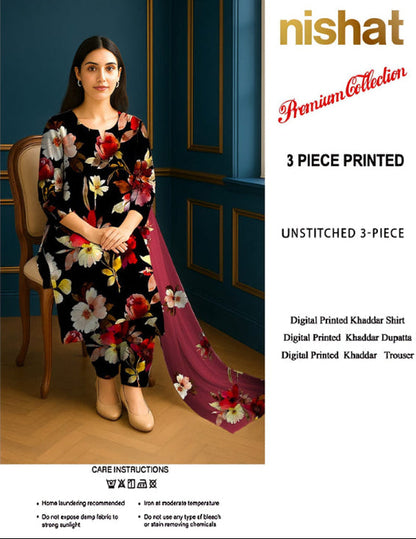PREMIUM NISHAT KHADDAR 3PC SUIT