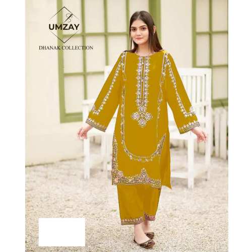 UMZAY PREMIUM EMBROIDERED DHANAK UNSTITCHED 2PC SUIT