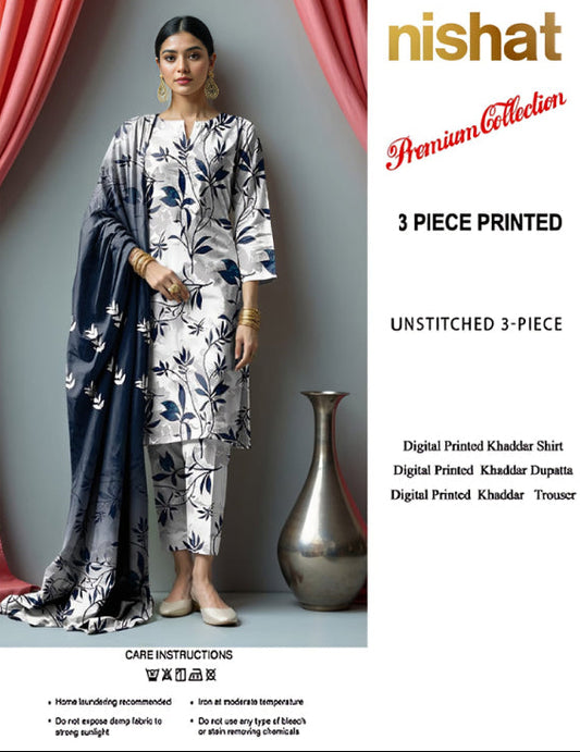 PREMIUM NISHAT KHADDAR 3PC SUIT