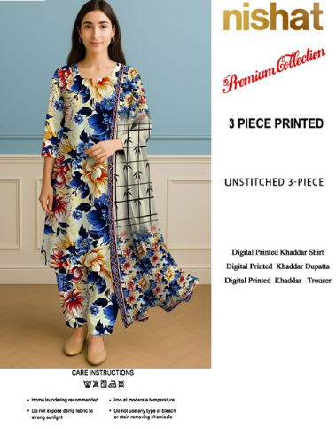 PREMIUM BAROQUE KHADDAR 3PC SUIT