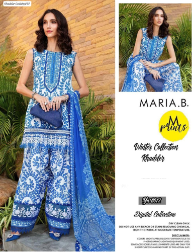 PREMIUM MARIA. B  DIGITAL KHADDAR 3PC SUIT