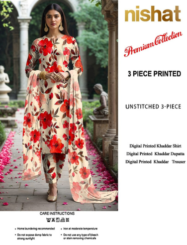 PREMIUM NISHAT KHADDAR 3PC SUIT