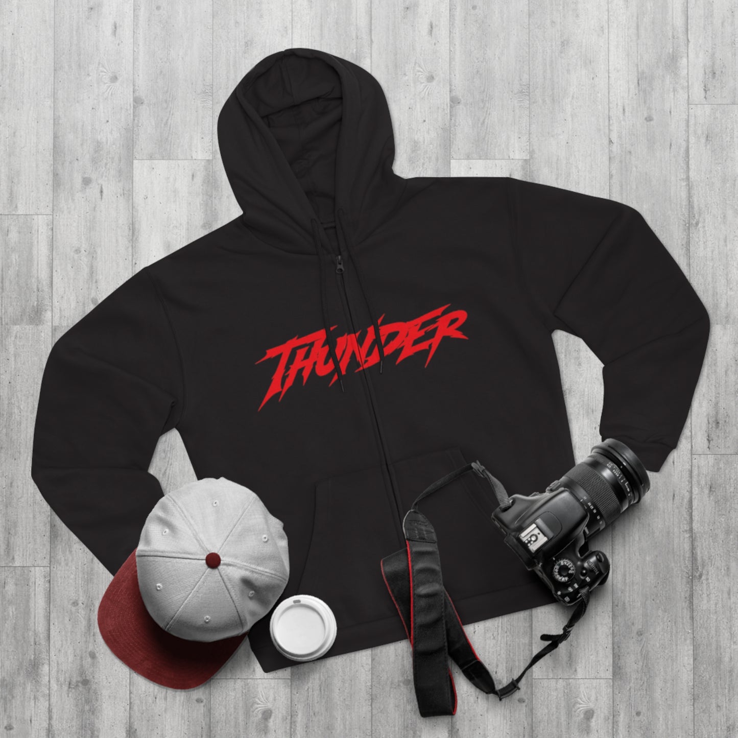 "THUNDER / ZIPPER HOODIE"