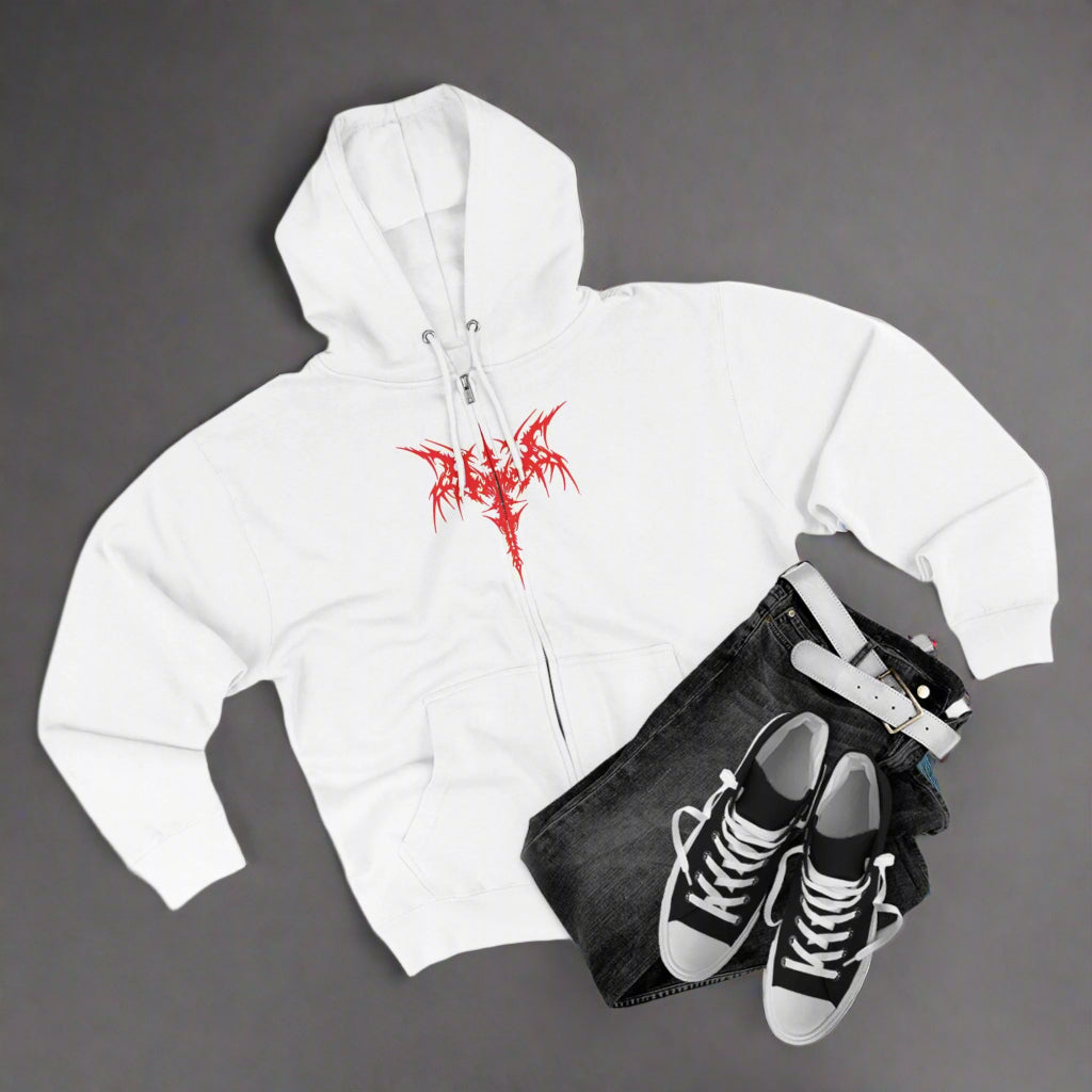 "CRIMSON / ZIPPER HOODIE"