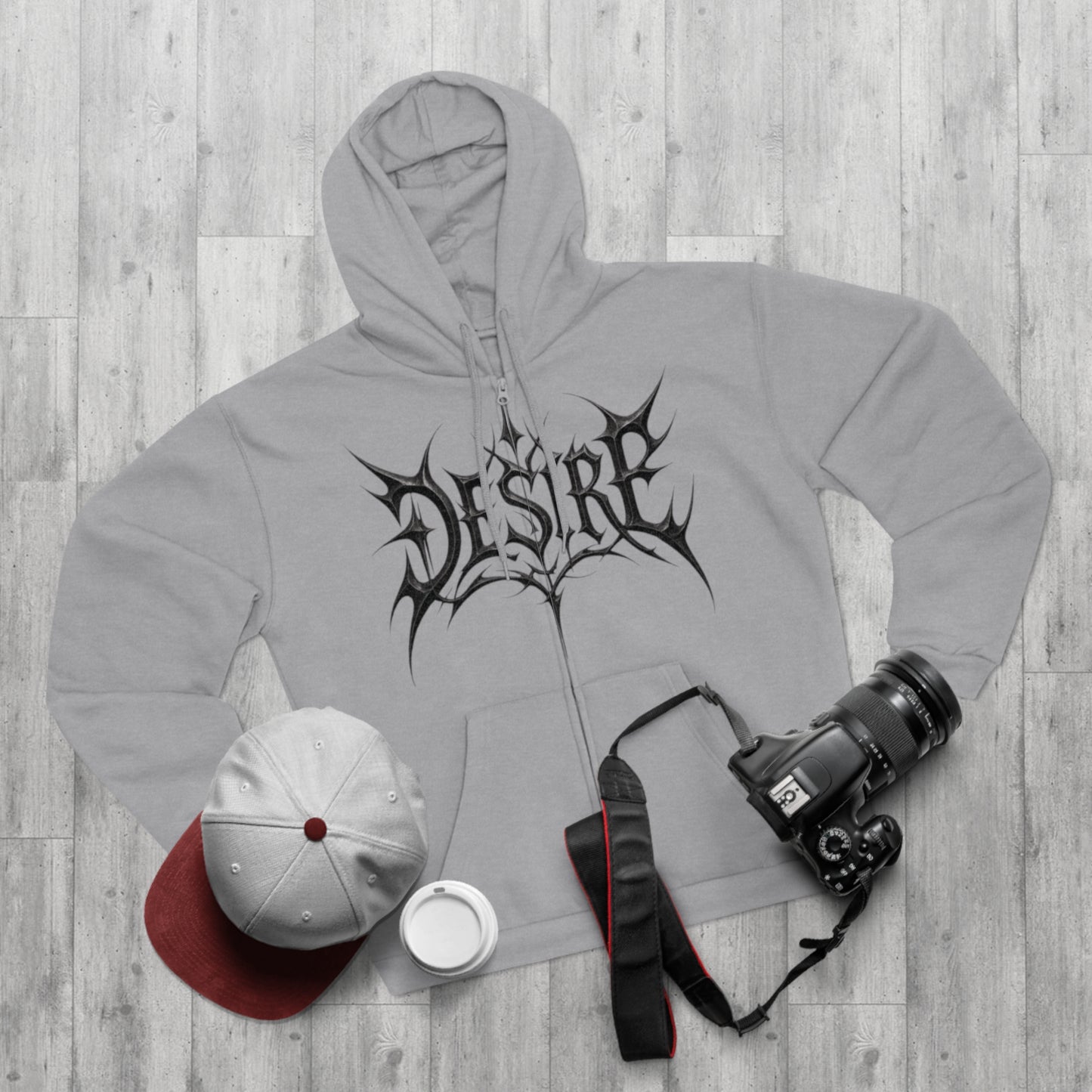"DESIRE / ZIPPER HOODIE"