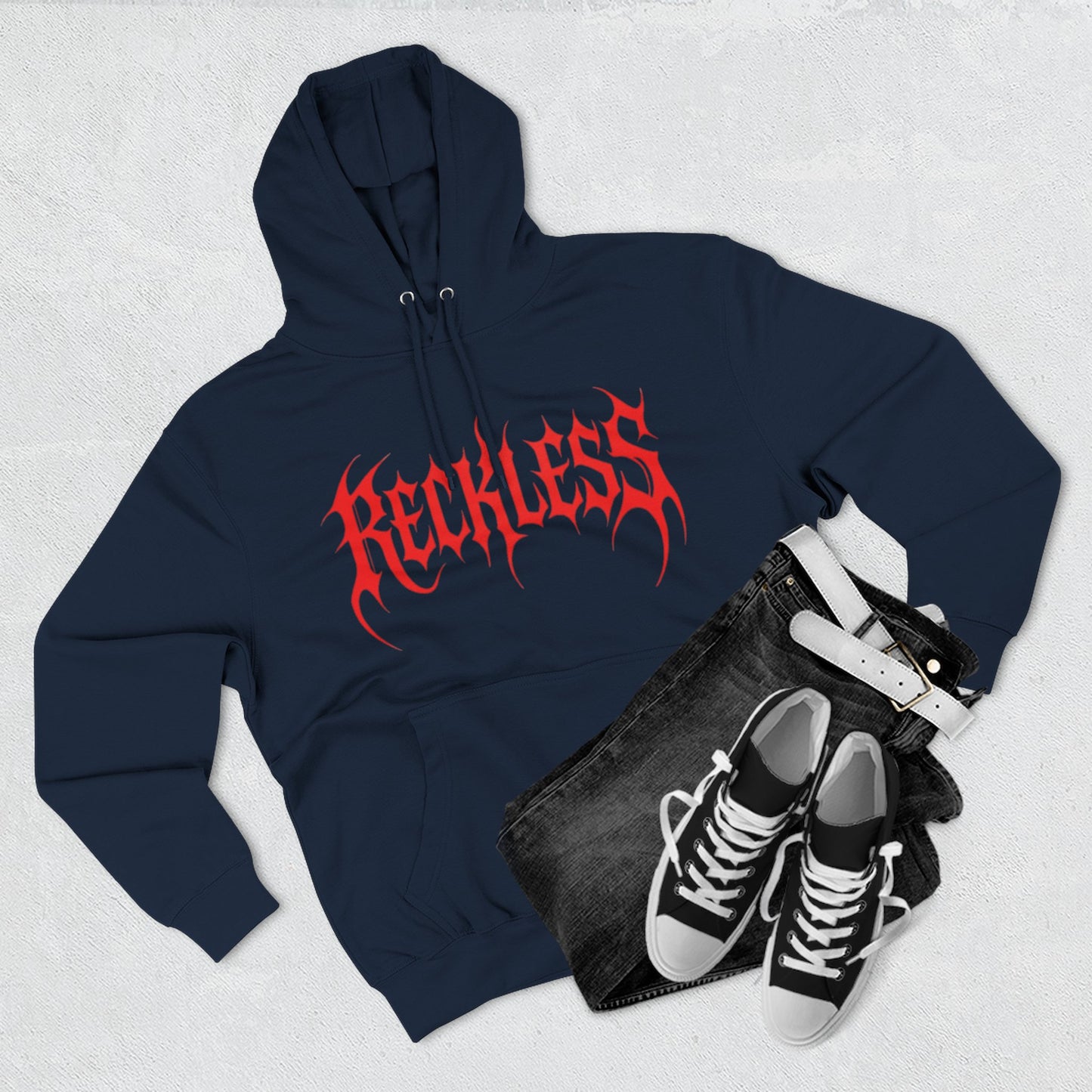 "RECKLESS / UNISEX HOODIE"