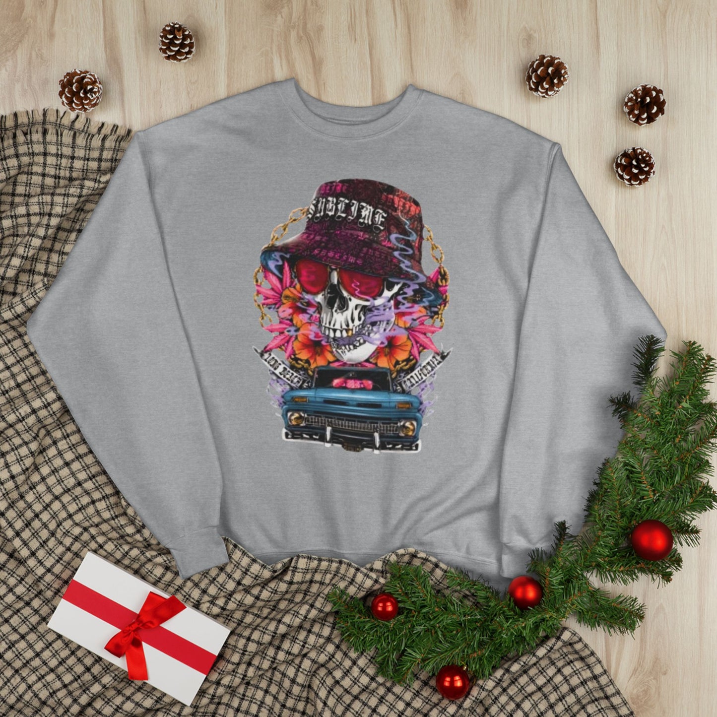 "GANGSTA SKULL / UNISEX SWEATSHIRT"