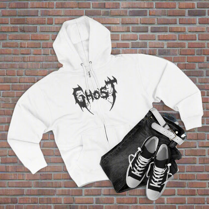 "GHOST / ZIPPER HOODIE"
