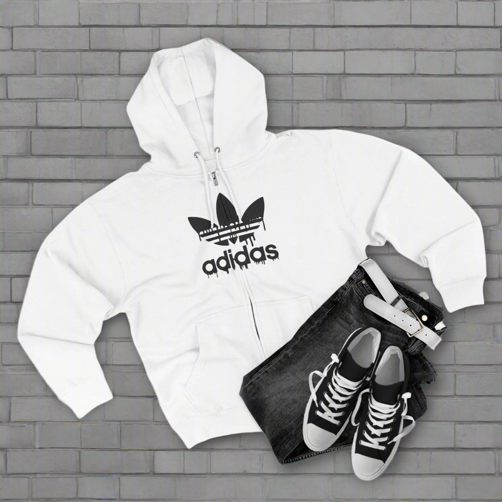 "ADIDAS / ZIPPER HOODIE"