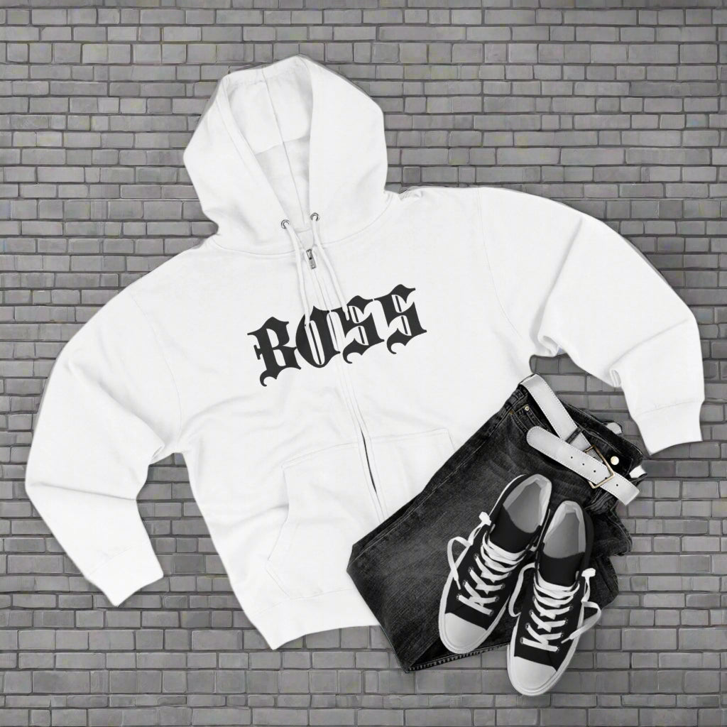 "BOSS / ZIPPER HOODIE"