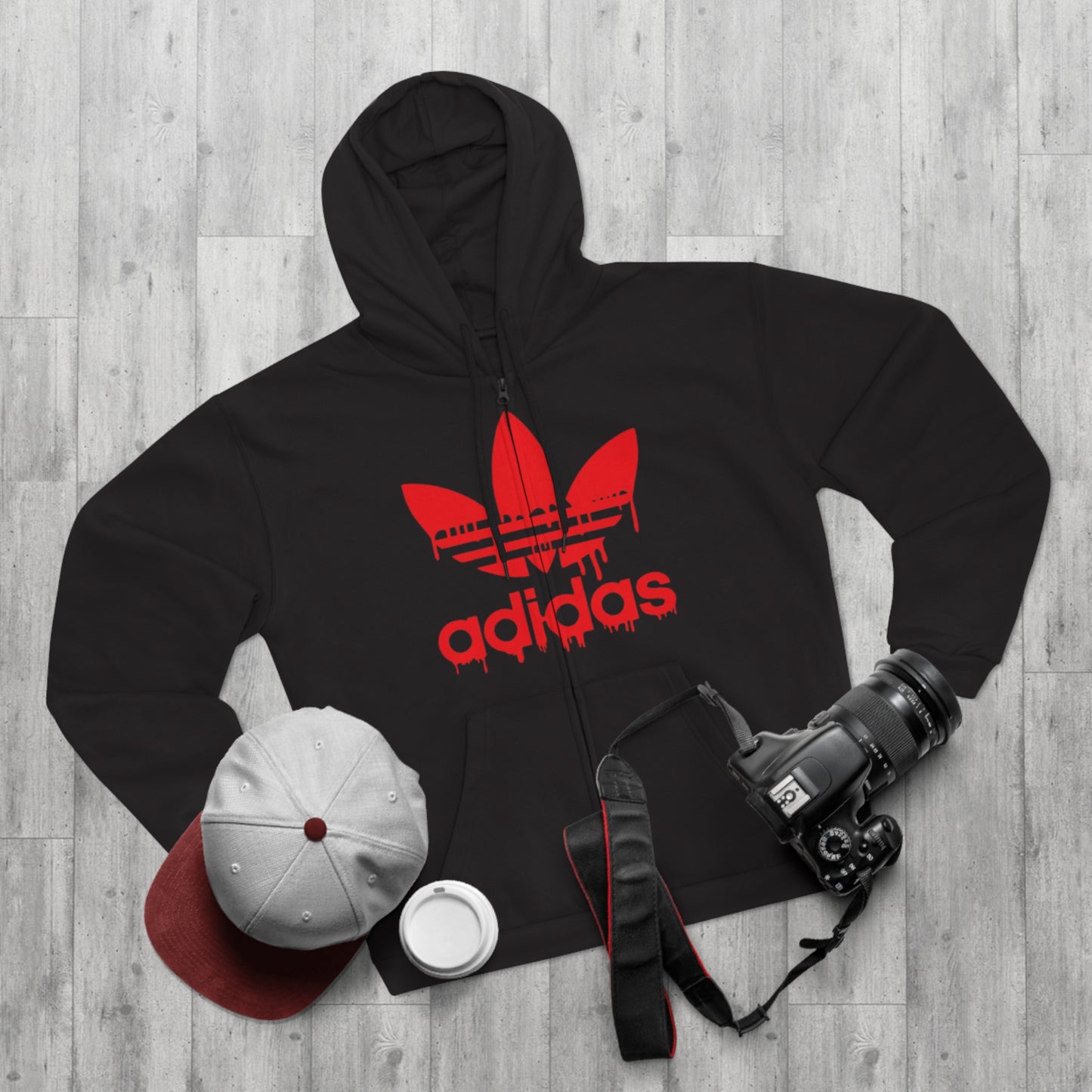 "ADIDAS / ZIPPER HOODIE"
