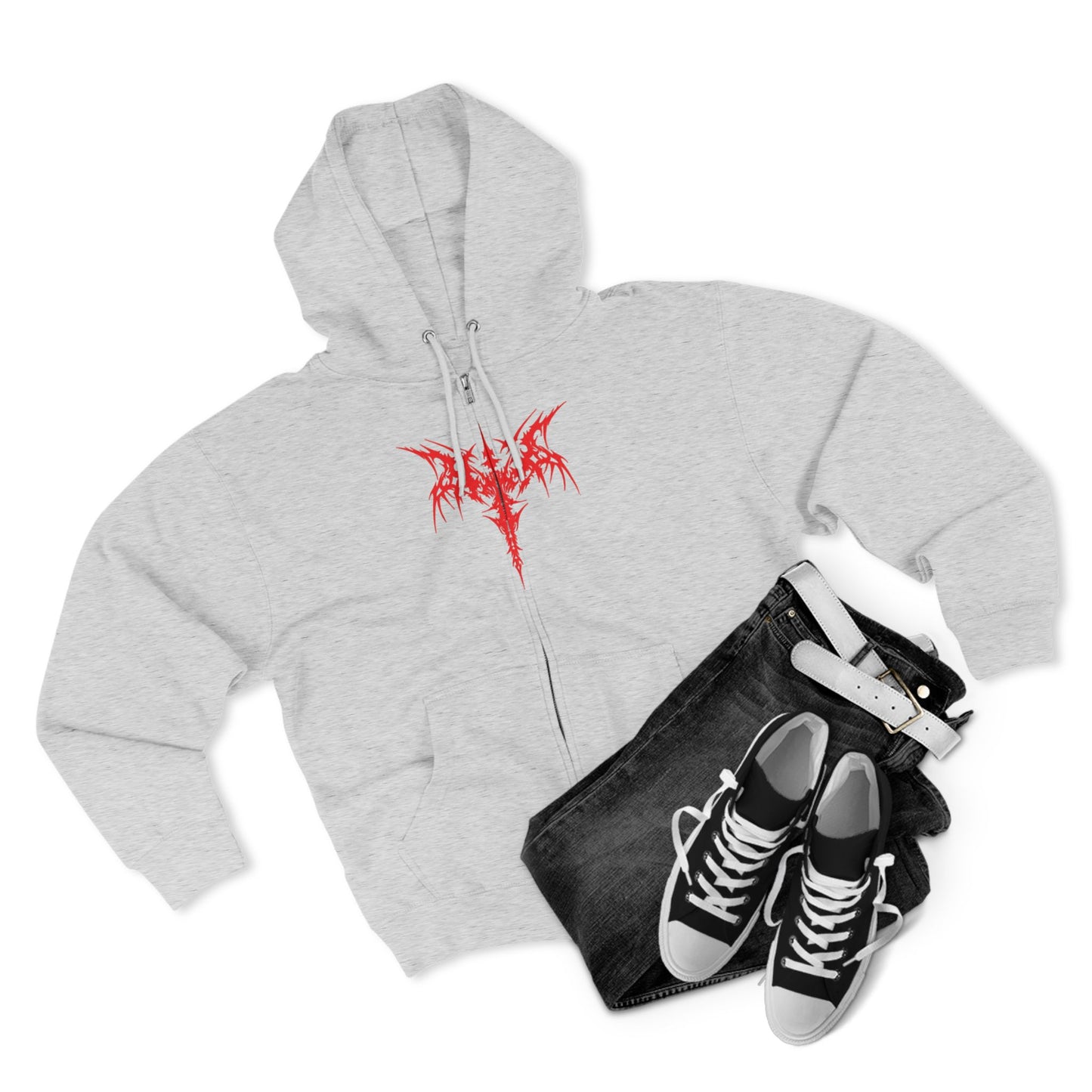 "CRIMSON / ZIPPER HOODIE"