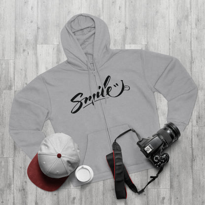 "SMILE / ZIPPER HOODIE"