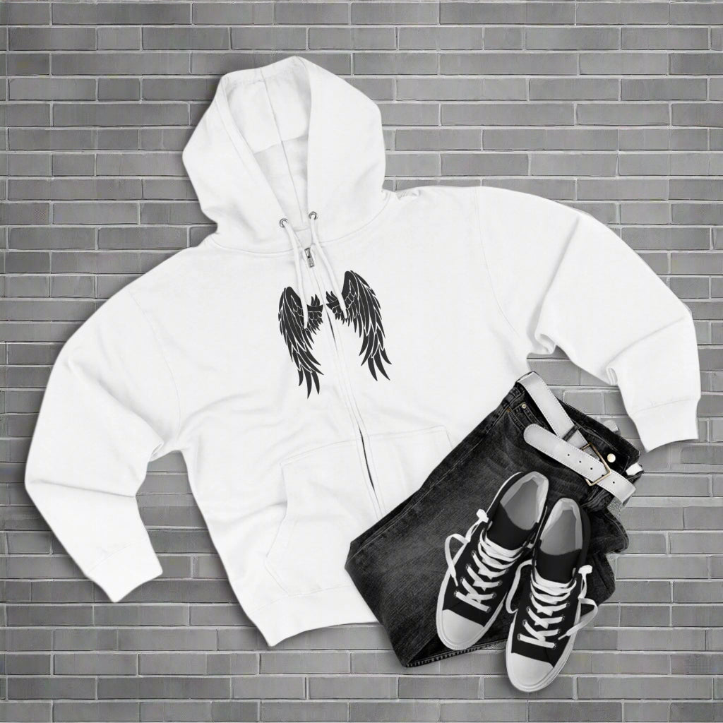 "WINGS OF LIGHT / ZIPPER HOODIE"