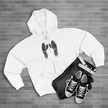 "WINGS OF LIGHT / ZIPPER HOODIE"