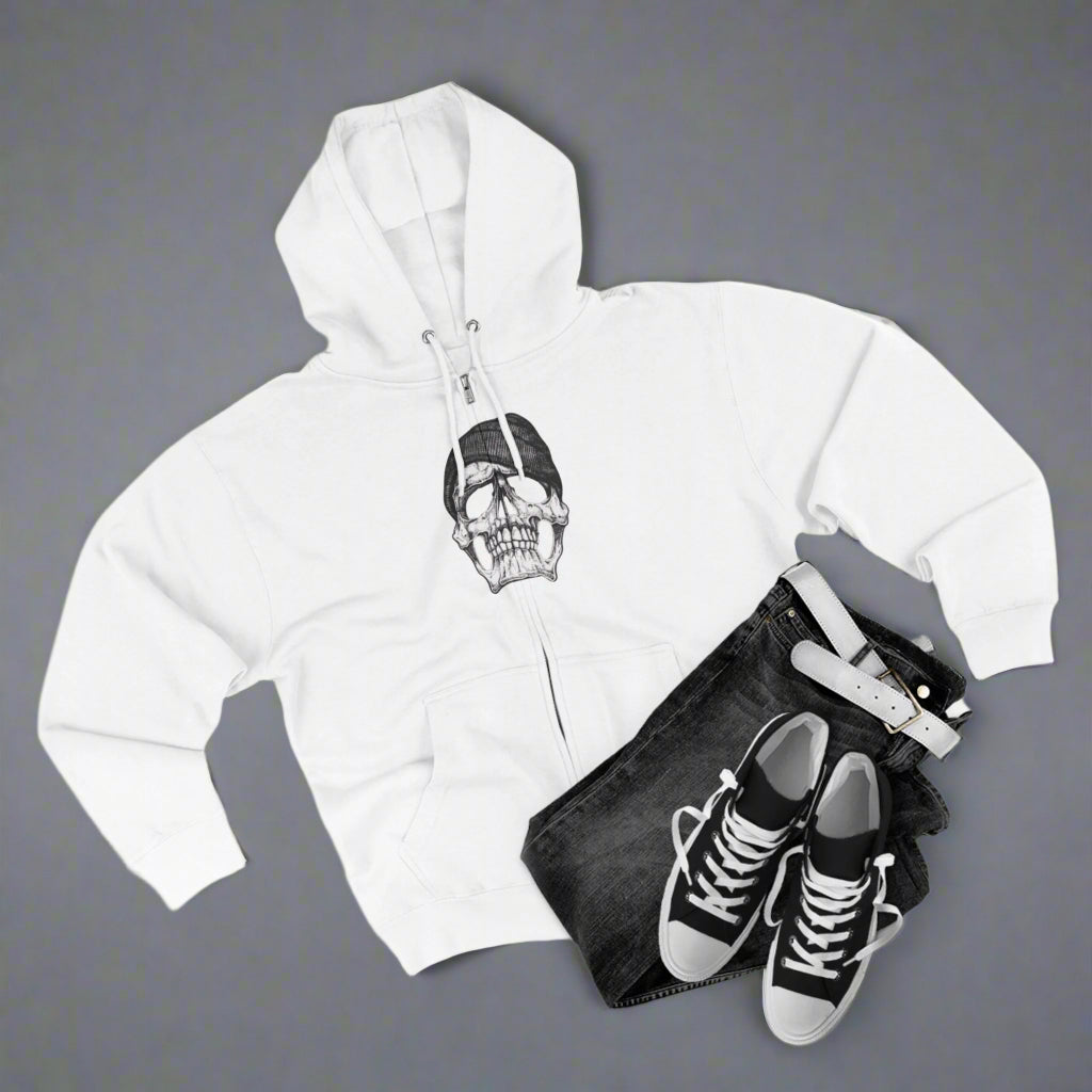 "GANGSTA SKULL / ZIPPER HOODIE"