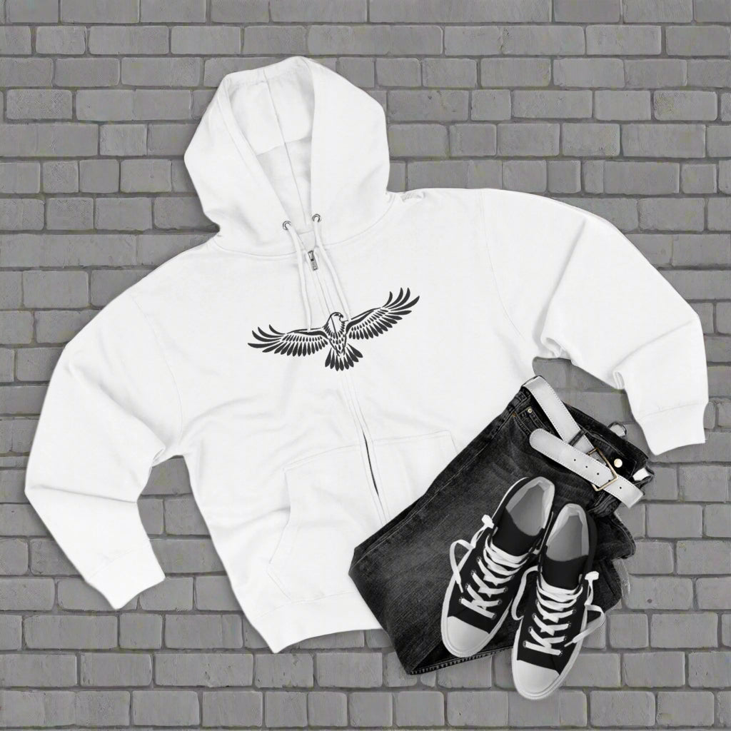 "RISE OF FALCON / ZIPPER HOODIE"